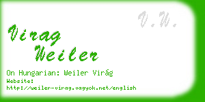 virag weiler business card